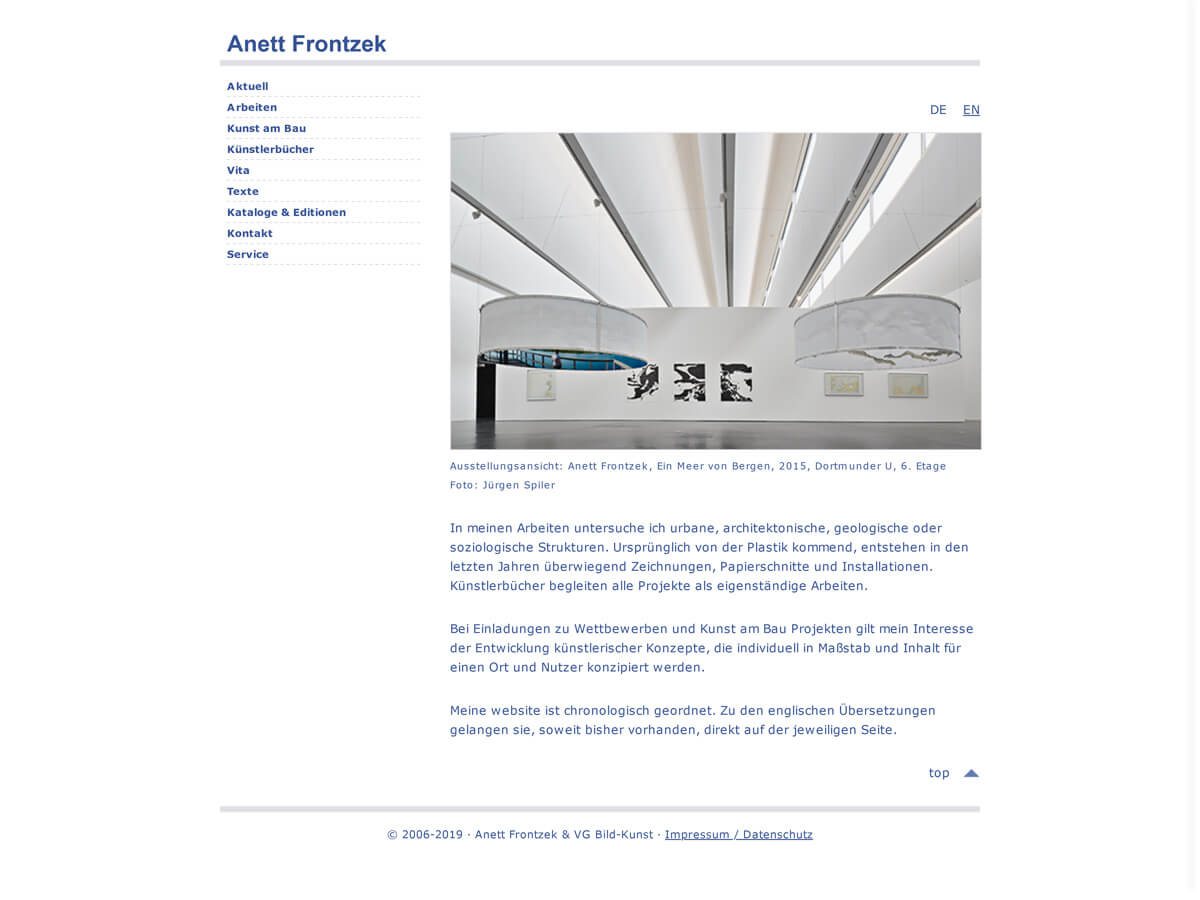 Startseite www.anett-frontzek.de