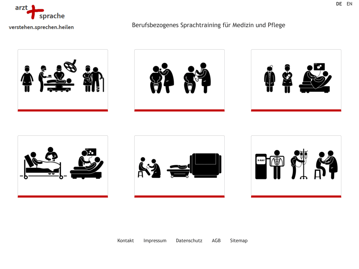 Startseite www.arzt-und-sprache.de