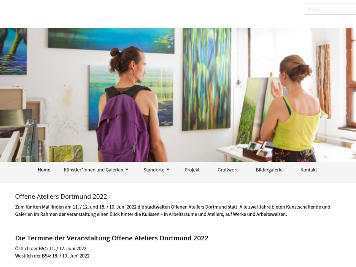 Startseite www.offene-ateliers-dortmund.de